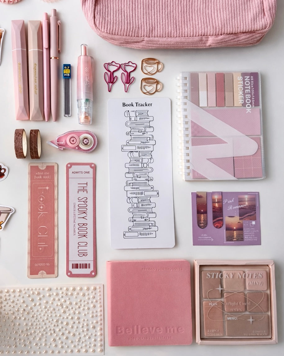 🩷Rose Mist — Stationery Box with Candle