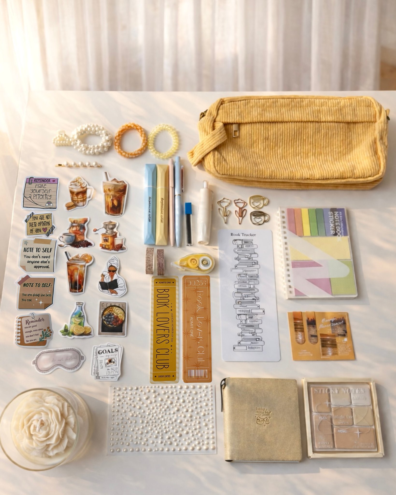 💛Honey Sun — Stationery Box with Candle