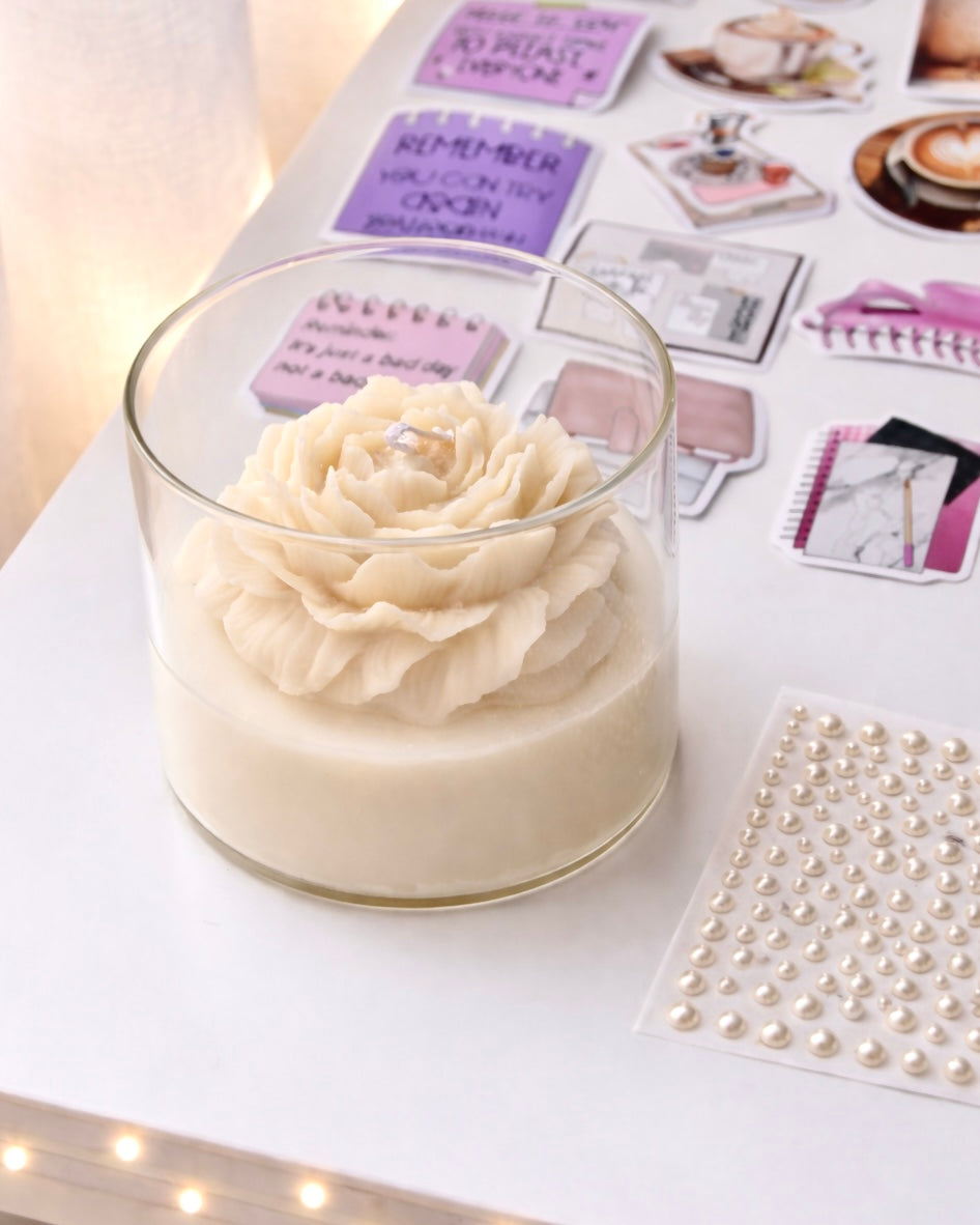 💜Lavender Dream — Stationery Box with Candle