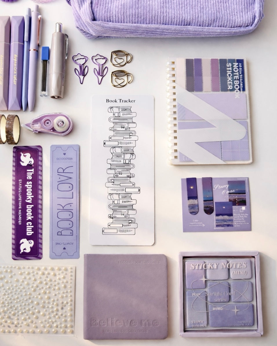 💜Lavender Dream — Stationery Box with Candle