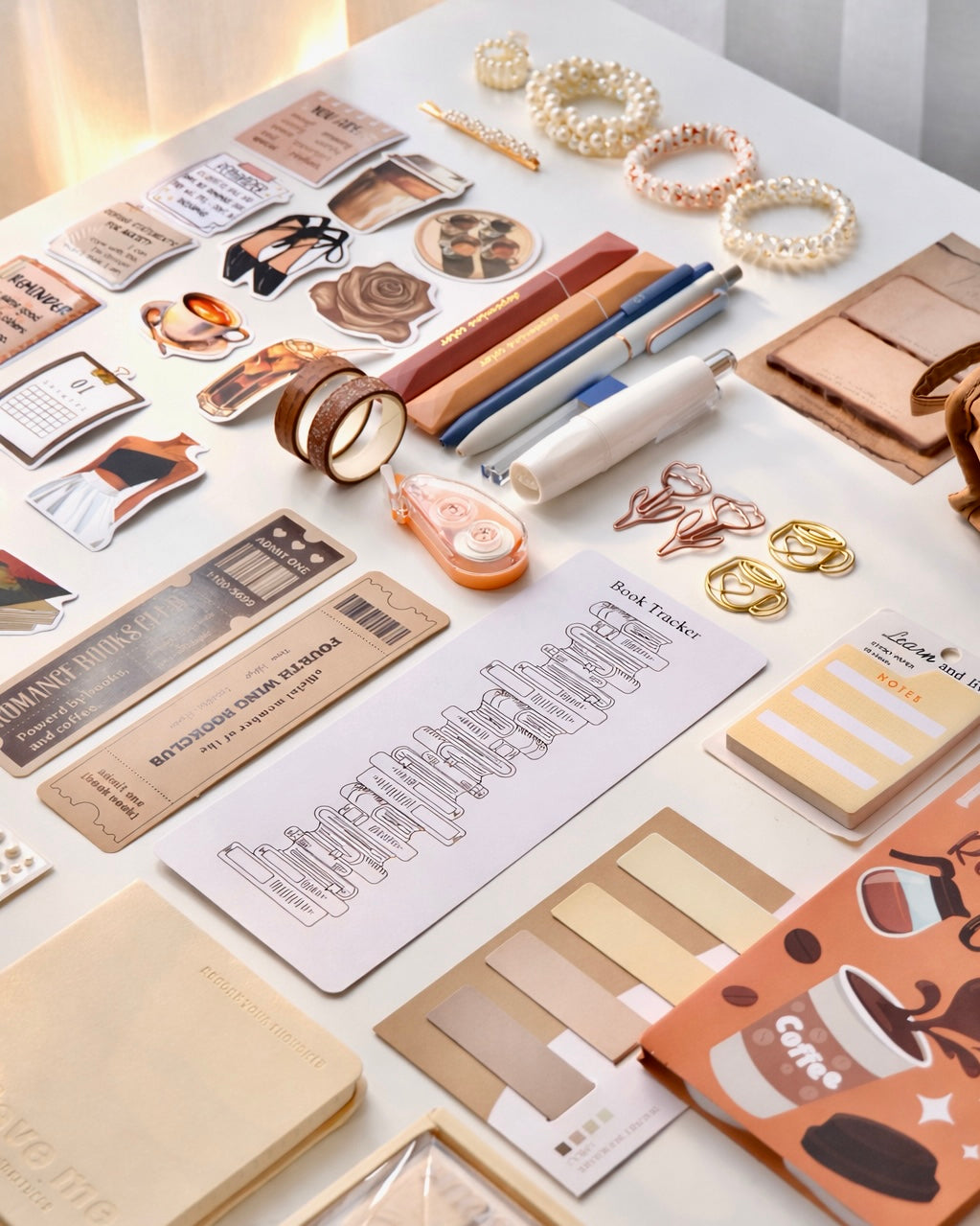 🤎Warm Latte — Stationery Box with Candle